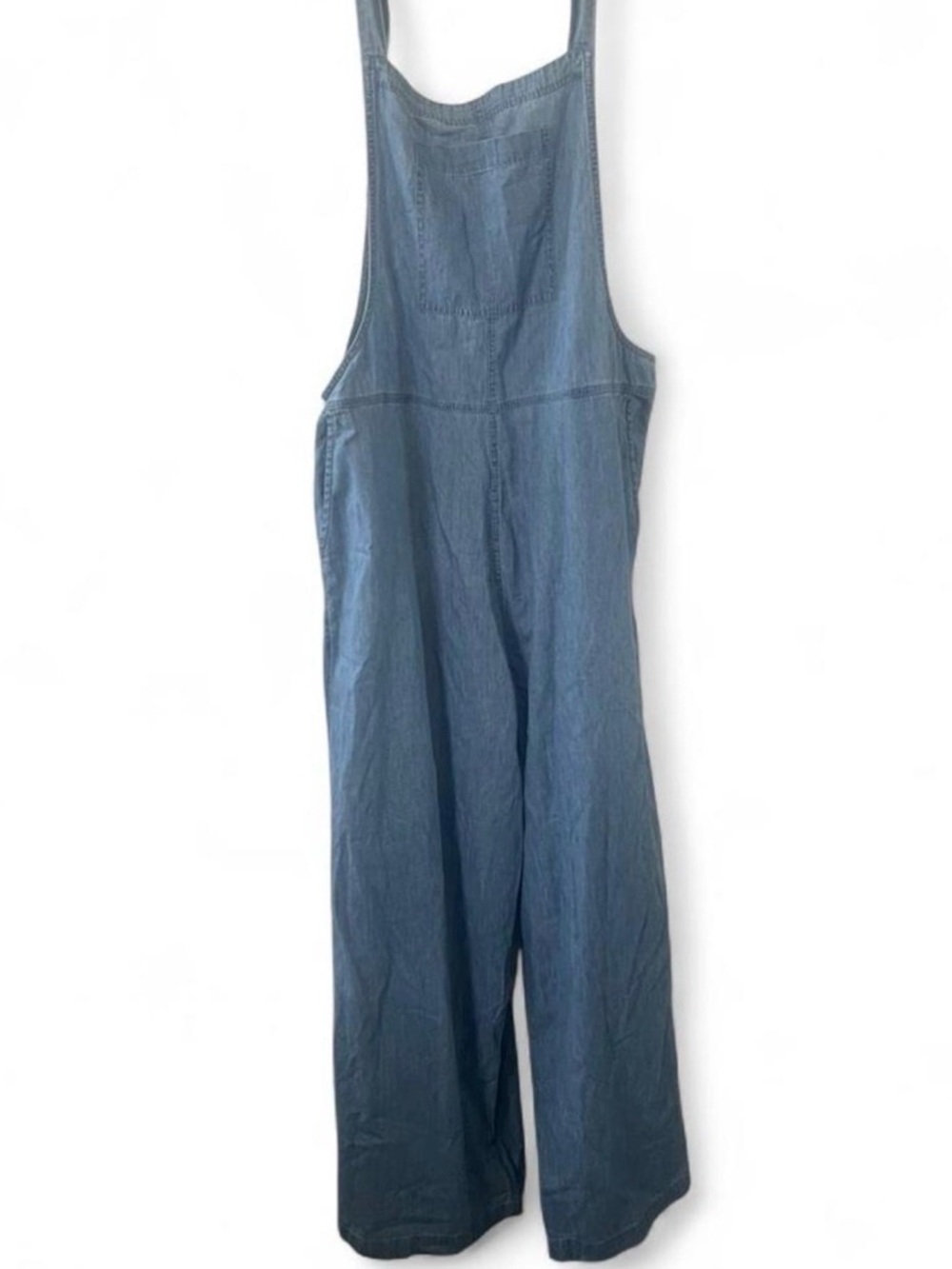 Volcom Blue lightweight Denim Wide-Leg Overalls